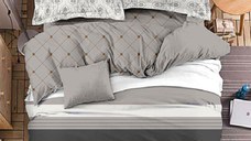 Lenjerie Medy Gri (Bumbac Satinat)