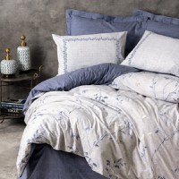 Lenjerie Nitsa Bleumarin (Bumbac 100%) - 1