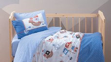 Lenjerie Patut Bebe Corsair Albastru (Bumbac 100%)