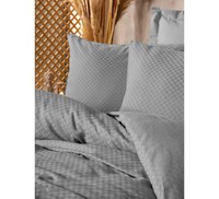 Lenjerie Plaid Gri (Bumbac 100%) - 2