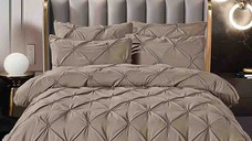 Lenjerie Rynker Dark Beige 6 Piese (Finet)