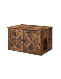 Litiera pentru pisici, Feandrea, 53 x 80 x 50 cm, Maro - 1