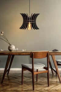 Lustra 149 Negru 20x20x60 cm - 2