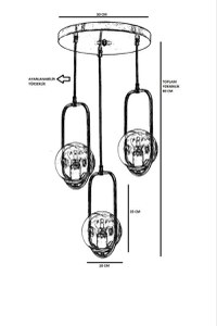 Lustra Ahu Alb Cupru - 4