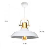 Lustra AYD-3642 Alb 25x18x80 cm - 4