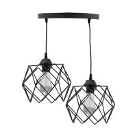 Lustra cu 2 lumini Zocie Pako World Negru 30x30x70 cm - 1