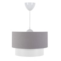 Lustra cu o singura lumina PWL-1087, E27 alb-gri, 30x70 cm - 1