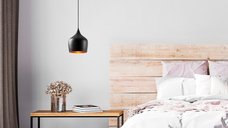 Lustra Dodo neagra din metal, 22 x 22 x 124 cm, IP20