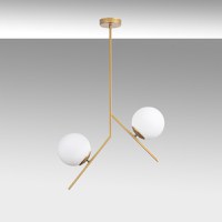 Lustra Dolunay Auriu 15x15x74 cm - 5
