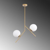Lustra Dolunay Auriu 15x15x74 cm - 6