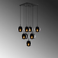 Lustra Efe - 2161 Negru Fumuriu - 6