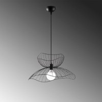 Lustra Farac Negru 50x50x121 cm - 5