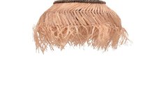 Lustra Hengiole din fibre eco negru-natural 60x60x40+ cm