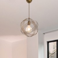 Lustra Idris E27 auriu D30x75cm - 2