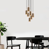 Lustra Kem - 6391 Auriu Negru - 2