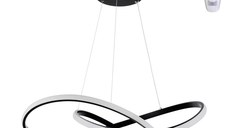 Lustra LED, Artisun, Negru, 56x56x100 cm