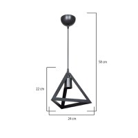Lustra Lesly Pako World Negru 24x24x22 cm - 3
