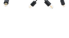 Lustra Luchter Negru 60x60x15 cm