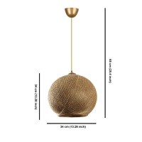 Lustra Nest Auriu 34x38x70 cm - 5