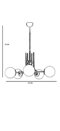 Lustra Nevada Alb 65x65x70 cm - 5