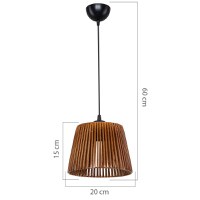 Lustra PWL-1116 maro 20x20x60 cm - 4