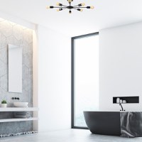 Lustra Ray Negru 78x78x19 cm - 1