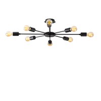 Lustra Ray Negru 78x78x19 cm - 4