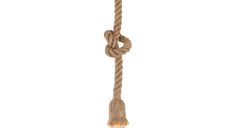Lustra Ropily metal natural si iuta 100 cm