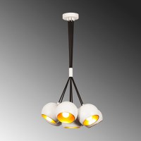Lustra Sivani - MR-628 Alb Auriu - 4