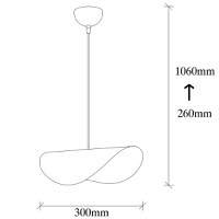 Lustra Sivani Negru 30x17x106 cm - 6