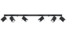 Lustra Sollux Lighting Merida Negru 118x6x16 cm