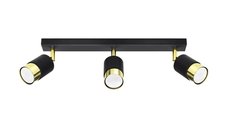 Lustra Sollux Nero Auriu 45x5x18 cm - Design Modern si Iluminare Reglabila