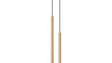 Lustra suspendata Pastelo Auriu 15x15x118 cm