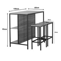 Masa Bailon Natural 100x60x95 cm - 6