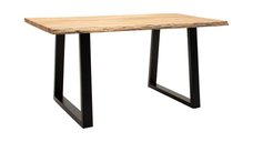 Masa Boho Miles, Pako World, Lemn de salcam grosime 2.5 cm, Natural, 140x80x76 cm