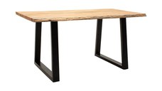 Masa Boho Miles, Pako World, Lemn de salcam grosime 2.5 cm, Natural, 140x80x76 cm