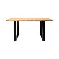 Masa Boho Miles, Pako World, Lemn de salcam grosime 2.5 cm, Natural, 140x80x76 cm - 3