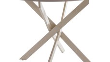 Masa Dammero crem metal 100x100x75 cm