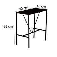 Masa de bar Nordic Nuc 90x92x45 cm - 5