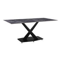 Masa de bucatarie Tafel, Pako World, Negru, 180x90x76 cm - 1