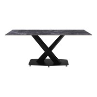 Masa de bucatarie Tafel, Pako World, Negru, 180x90x76 cm - 2