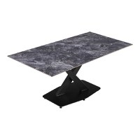 Masa de bucatarie Tafel, Pako World, Negru, 180x90x76 cm - 3