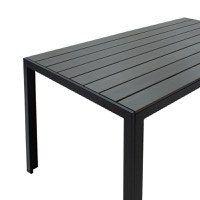 Masa de Gradina Nares Negru - Gri Inchis 140x80x72.5 cm - 3