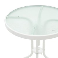 Masa de Gradina Watson Alb 60x60x70 cm - 3