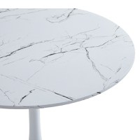 Masa dining Balou II, Pako World, MDF, Alb, 80x80x75 cm - 3