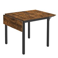 Masa Dining extensibila, Vasagle, Negru , 120x78x75 cm - 5