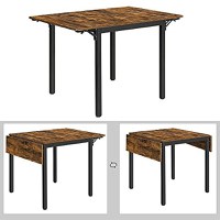 Masa Dining extensibila, Vasagle, Negru , 120x78x75 cm - 7