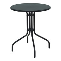 Masa dining Vergo-Obbi, Pako World, Metal, Negru, 60x60x70 cm - 5