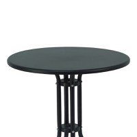 Masa dining Vergo-Obbi, Pako World, Metal, Negru, 60x60x70 cm - 6