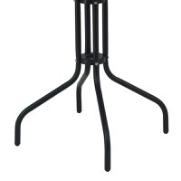 Masa dining Vergo-Obbi, Pako World, Metal, Negru, 60x60x70 cm - 7